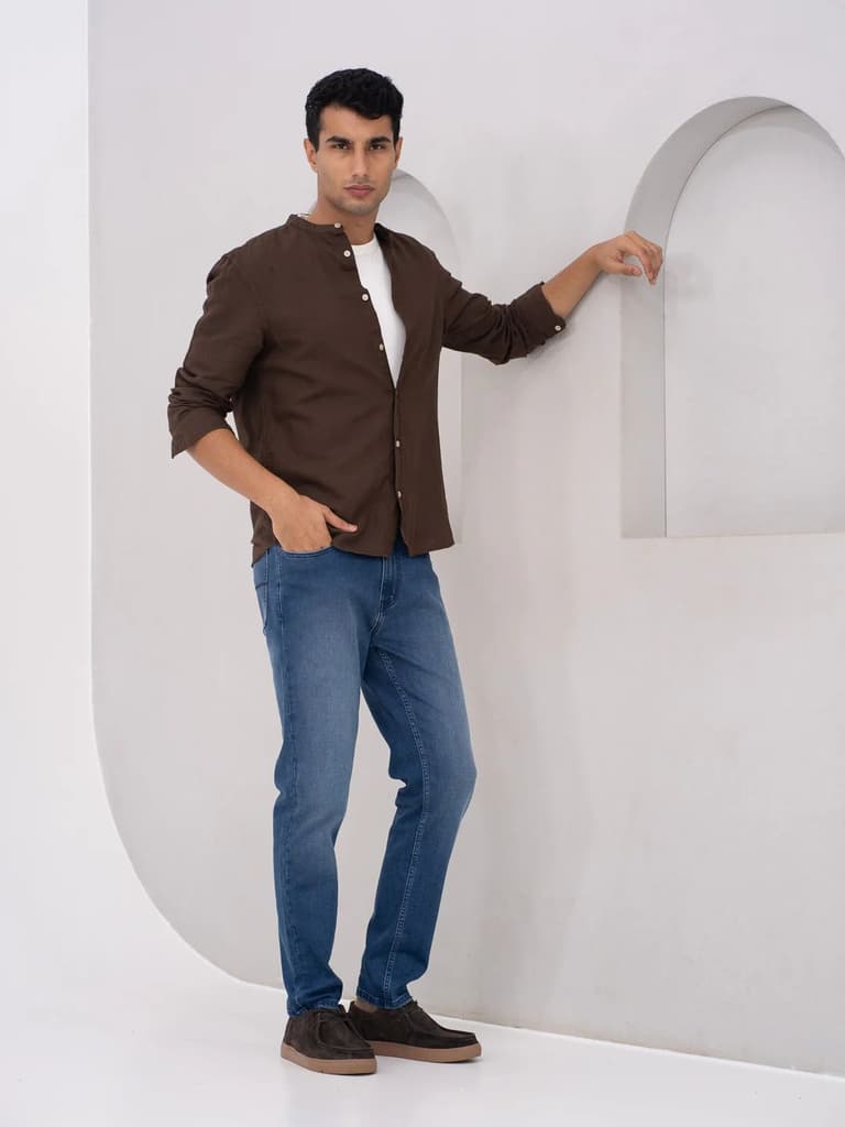 Monarch Blue Vintage Slim Fit Jeans — photo 5
