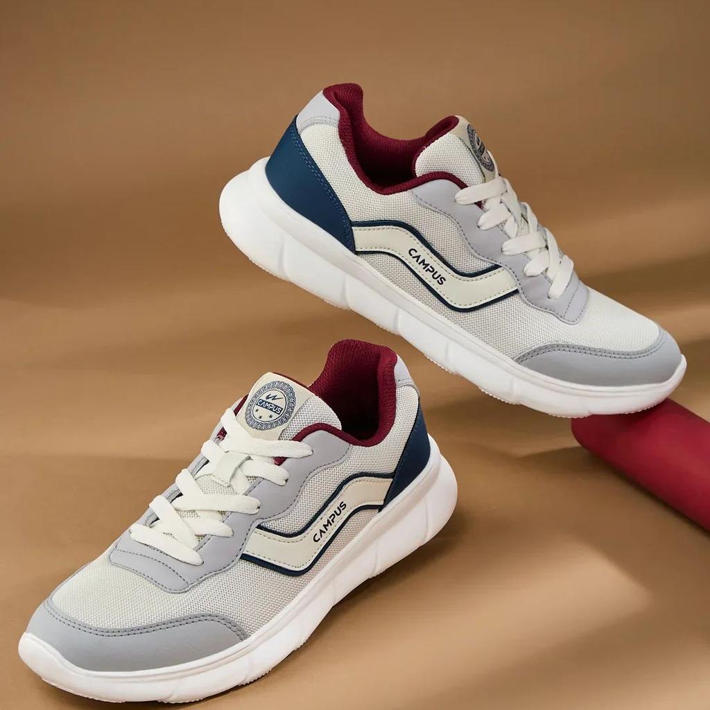 EVARO Off White Men's Running Shoes