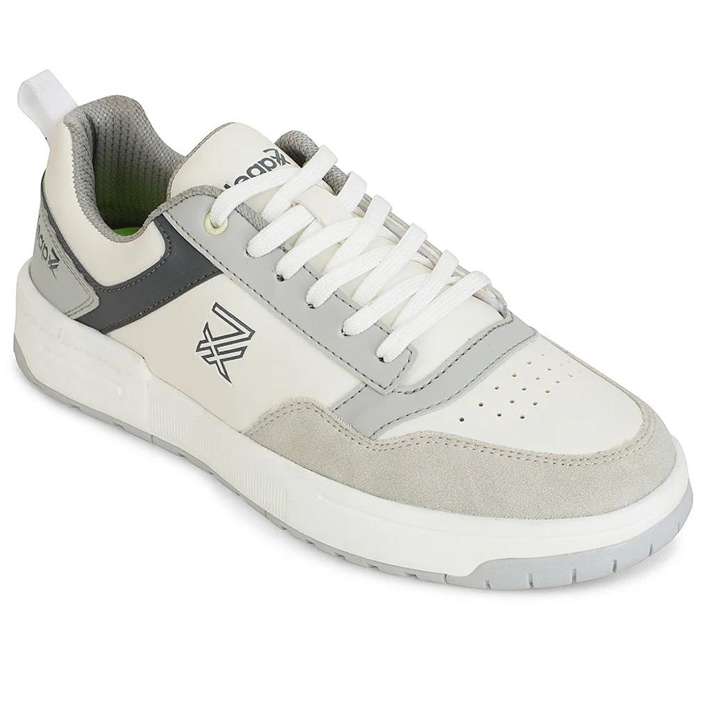Leap7x White Casual Lacing Sneakers For Men AMAZER-10E By Liberty