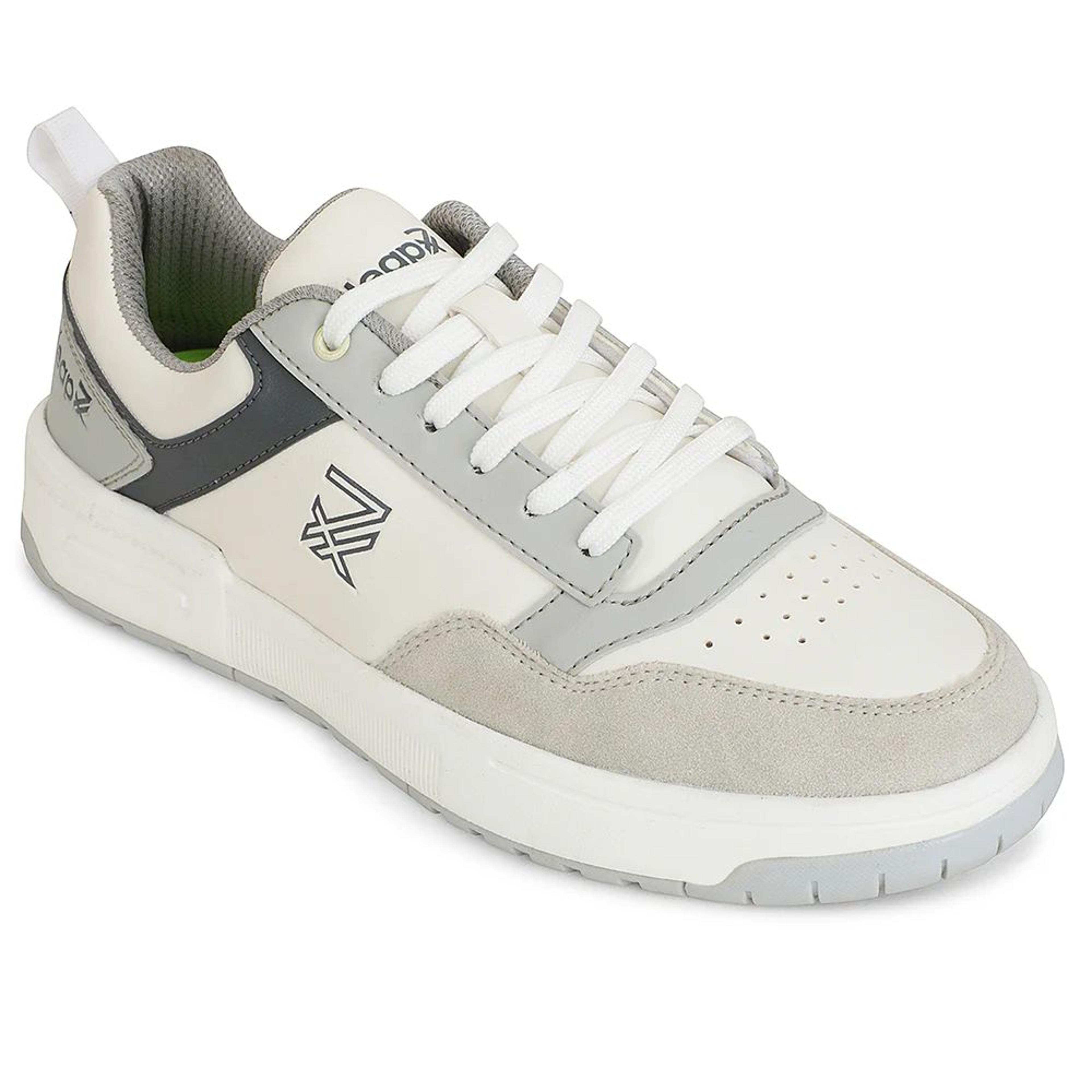 Leap7x White Casual Lacing Sneakers For Men AMAZER-10E By Liberty
