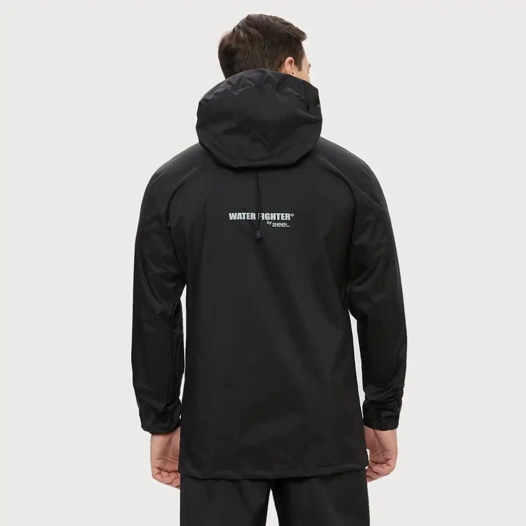 Zeel Men's Solid Waterproof Raincoat | Black | Zeel | L — photo 3