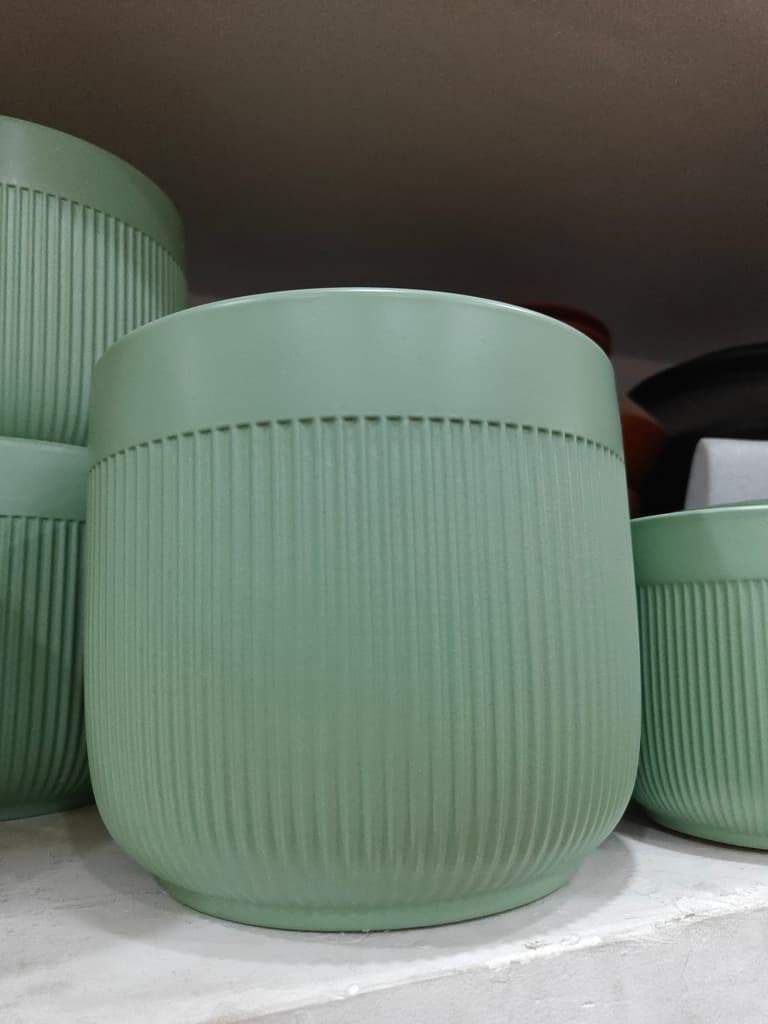 Green Ceramic Vase | Handmade | Decorative | Unknown