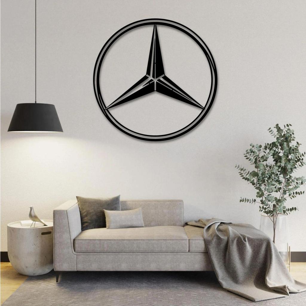 MERCEDES F1 TEAM LOGO METAL WALL ART — photo 2