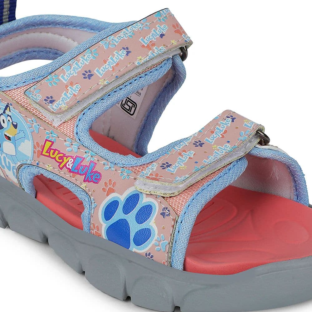 Lucy & Luke Peach Casual Sandal For Kids FLYNN-90 By Liberty — photo 4