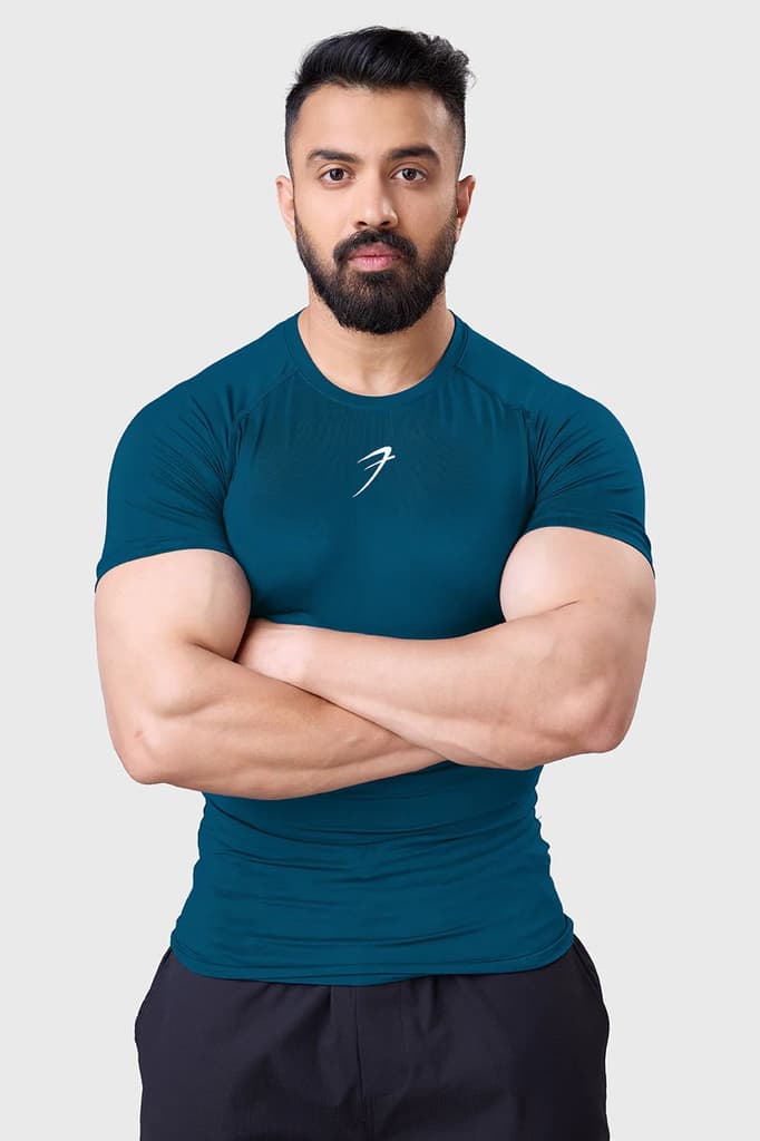 Compression T-shirt Teal — photo 2