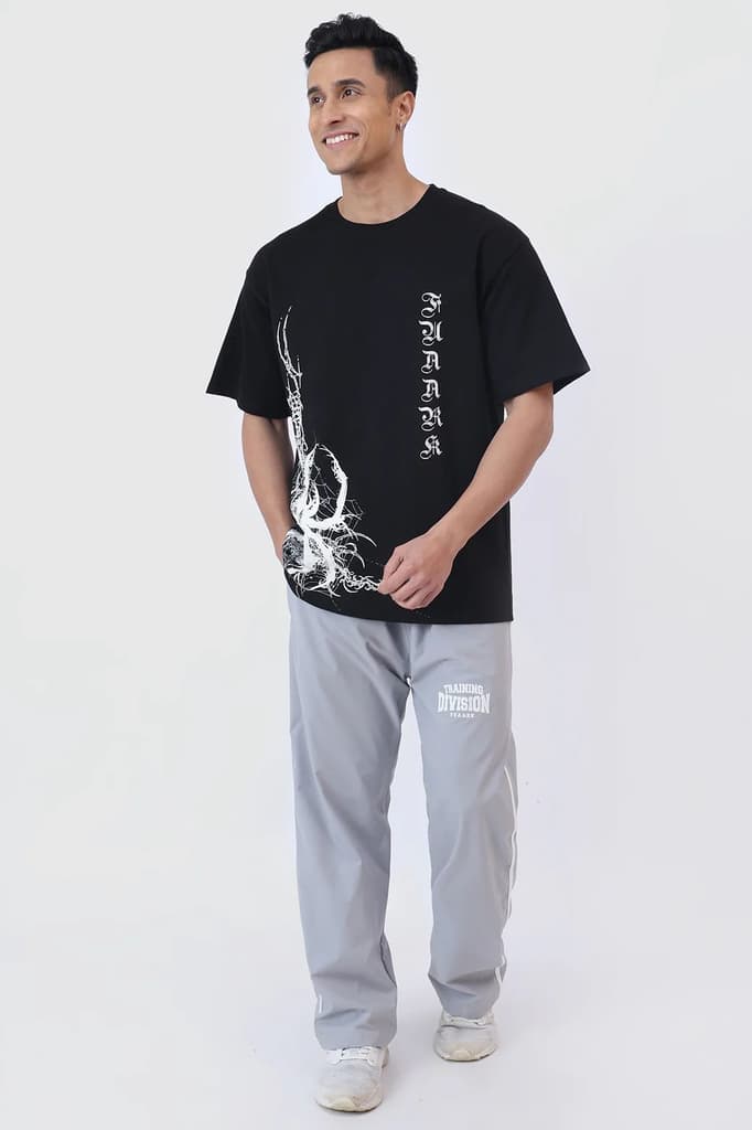 Dark Web Oversized T-shirt Black — photo 8