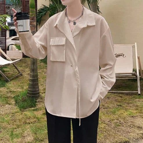 Tokyo Style With Belt Oversized Shirt — photo 5