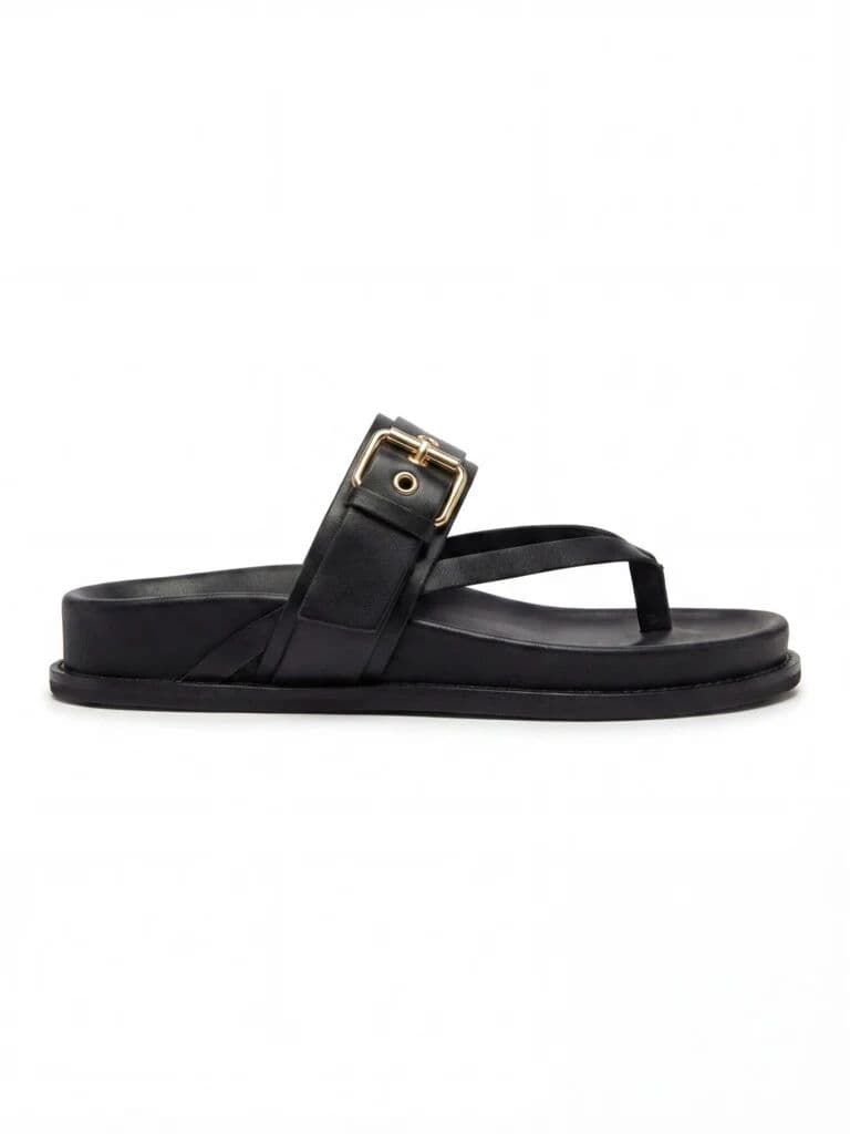 LUNA BLU Black Side Buckle Comfort Sandals — photo 2