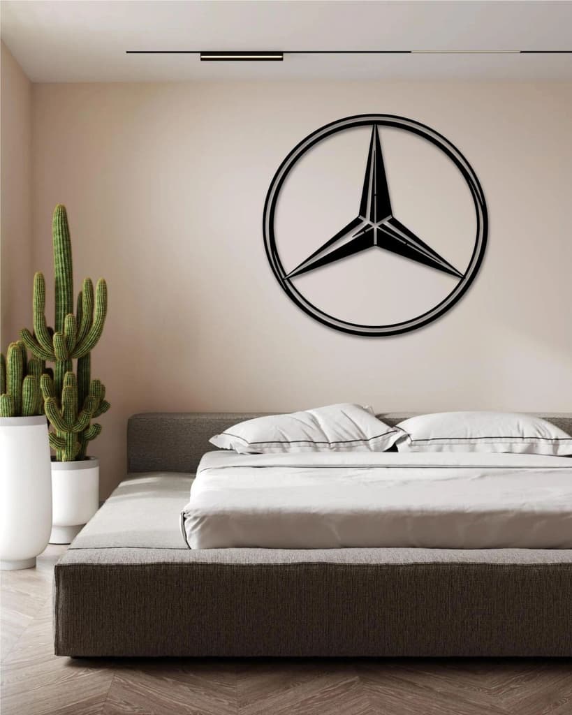 MERCEDES F1 TEAM LOGO METAL WALL ART — photo 3