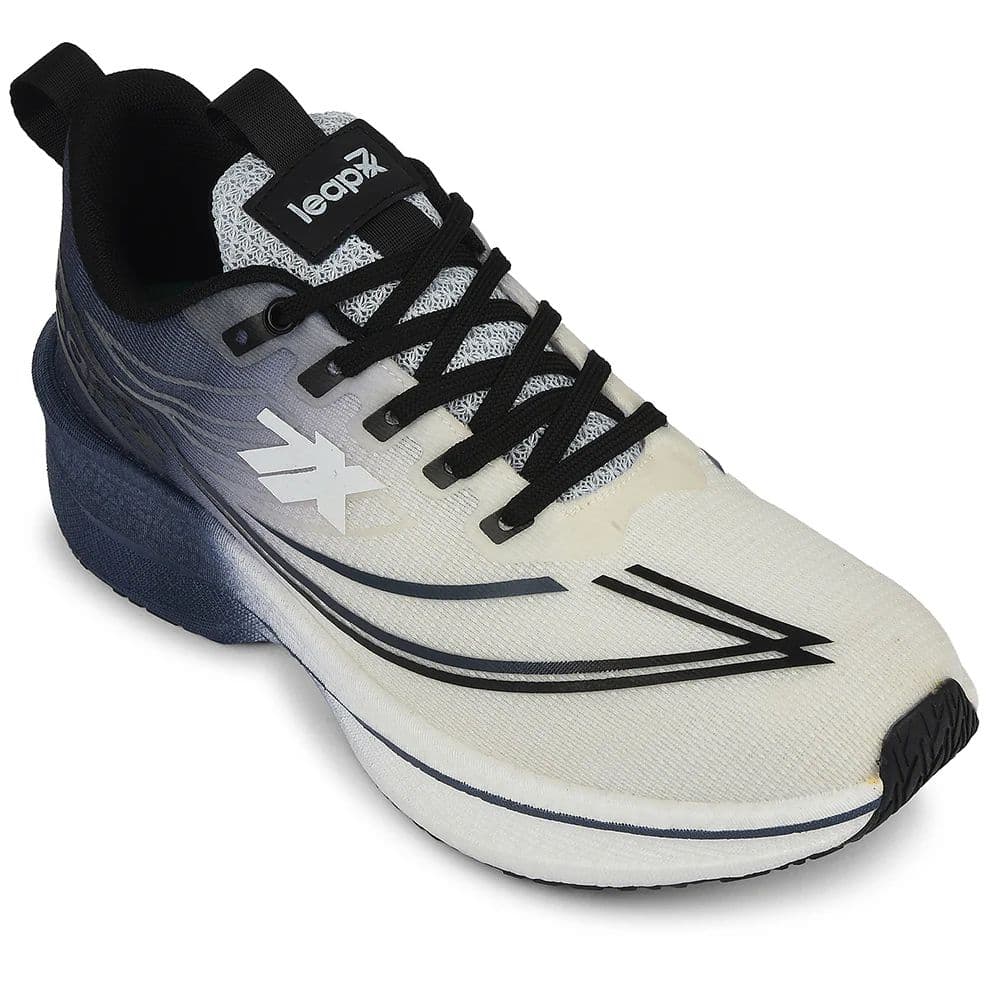 Leap7x Light Grey Sports Lacing Running Shoes For Men XLM-03 By Liberty — 6/40 / Light Grey