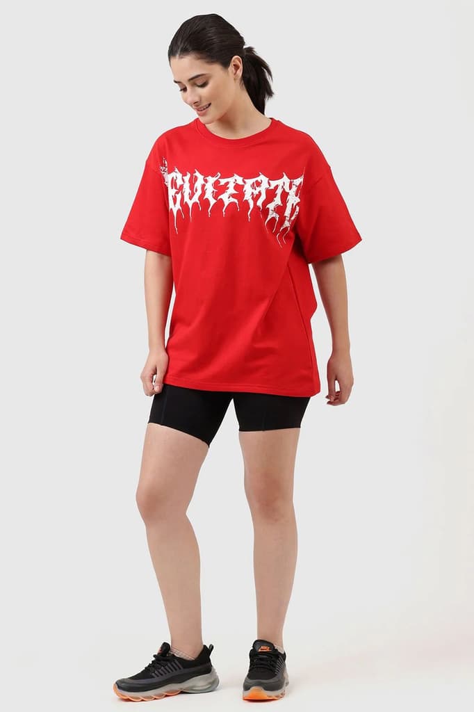 Levitate Oversized T-shirt Red — photo 2