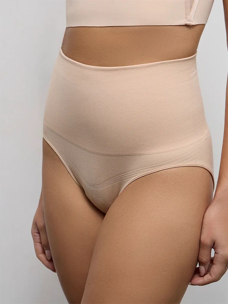 Wunderlove Black and Beige Shapewear Briefs - Pack of 2 — photo 2
