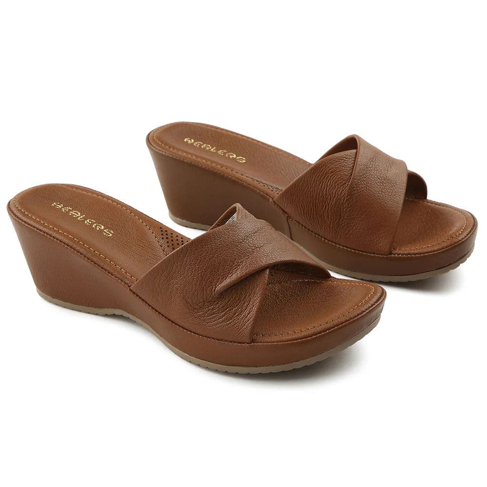 Healers Tan Casual Sandal For Women JD-33 By Liberty — photo 5