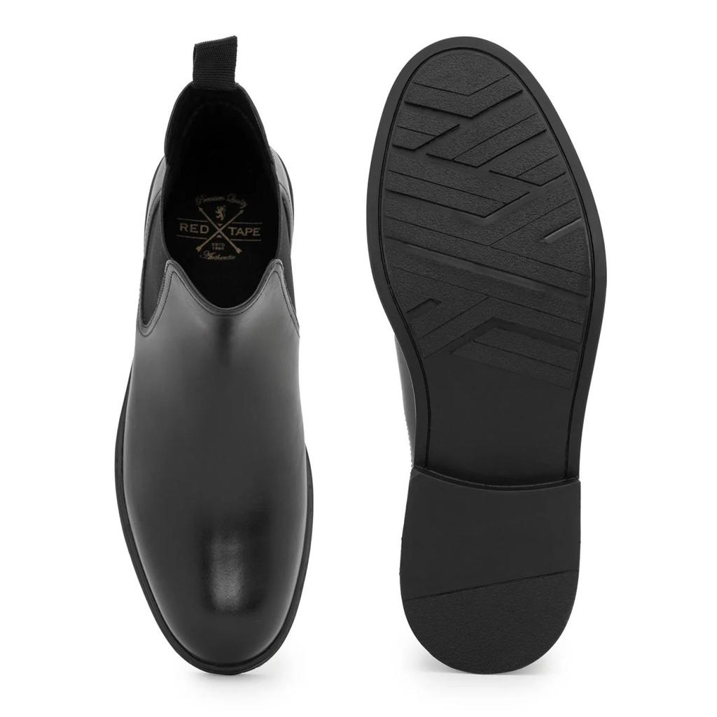 Chelsea Boots for Men in Black | Casual Leather Mid-Cut Boots — photo 5