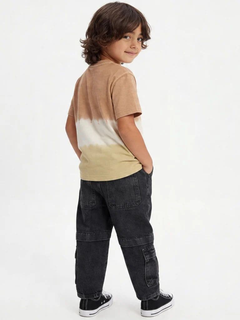 HOP Kids Boys Charcoal Mid-Rise Relaxed-Fit Jeans — photo 2