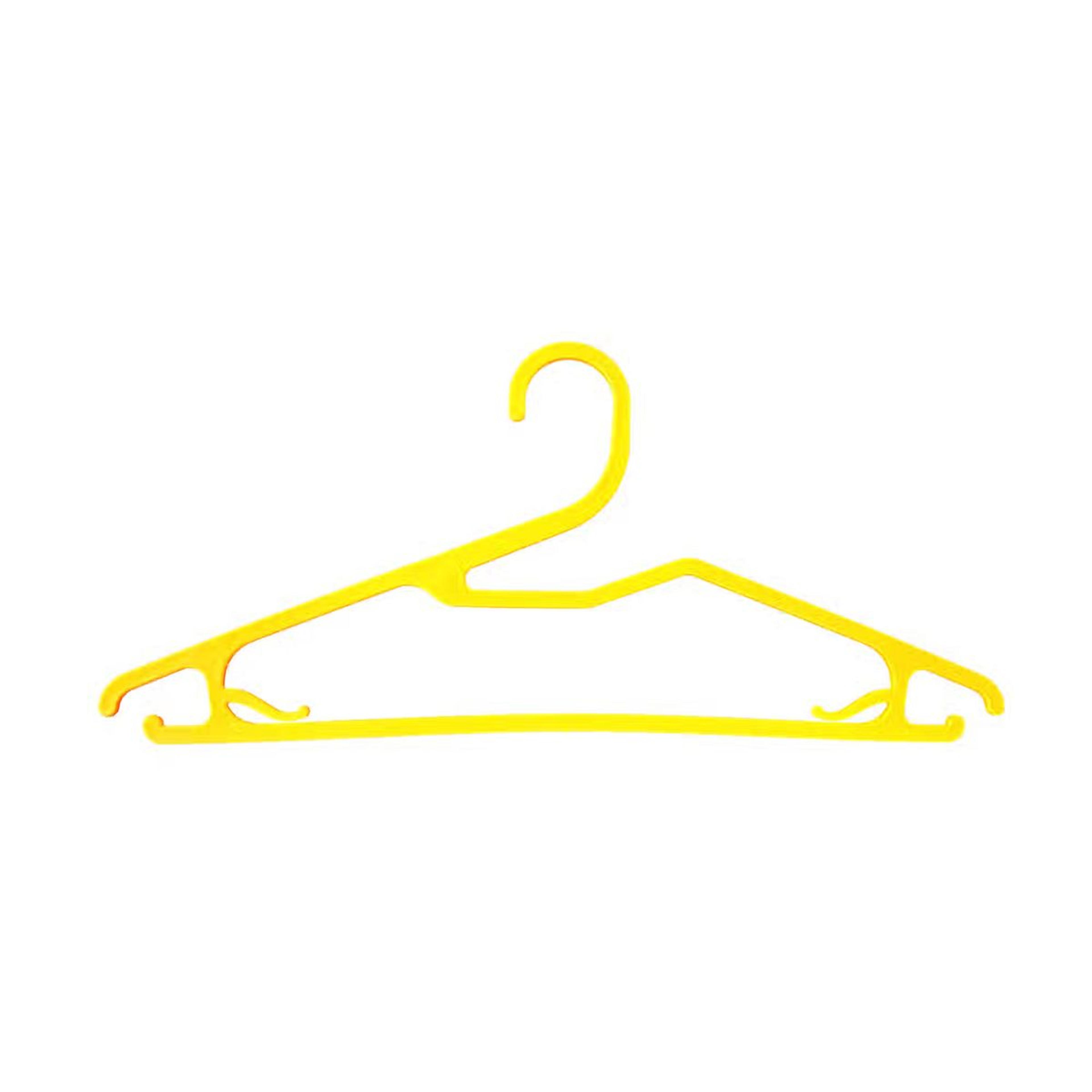 Sinco Super Plastic Cloth Hanger - Pack of 3 pcs - Yellow