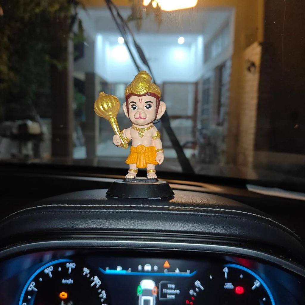 Anjaneya on Board | Lord Hanuman Car Dashboard Idol — Multicolor