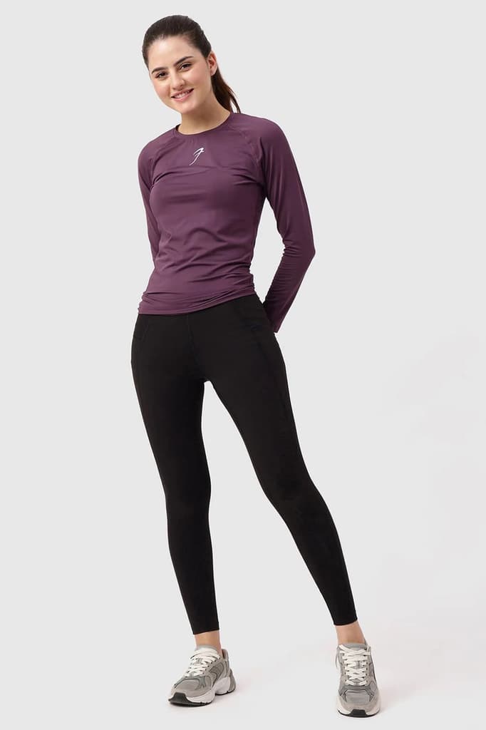 Compression Full T-shirt Plum — photo 4