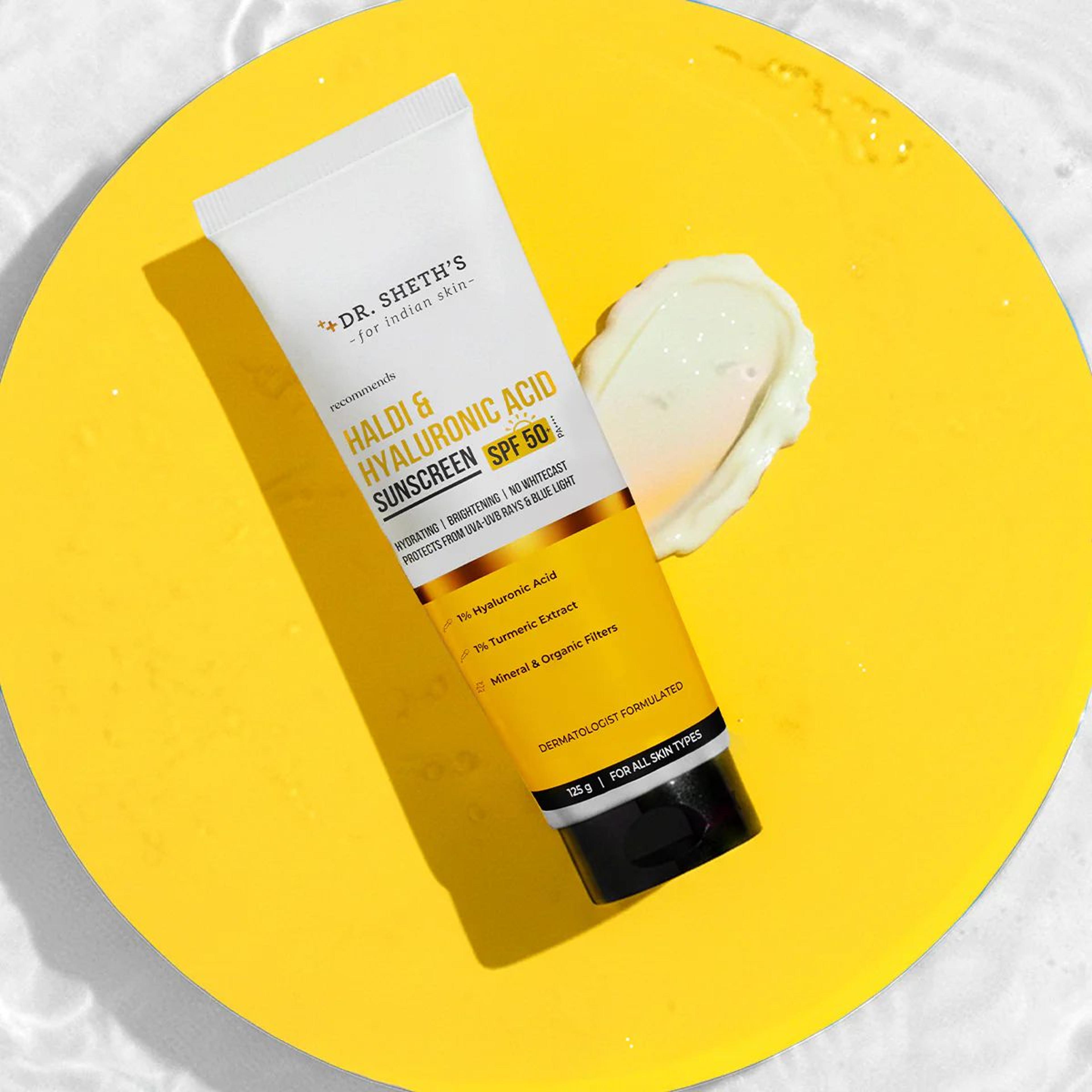 Haldi & Hyaluronic Acid Sunscreen - 125g