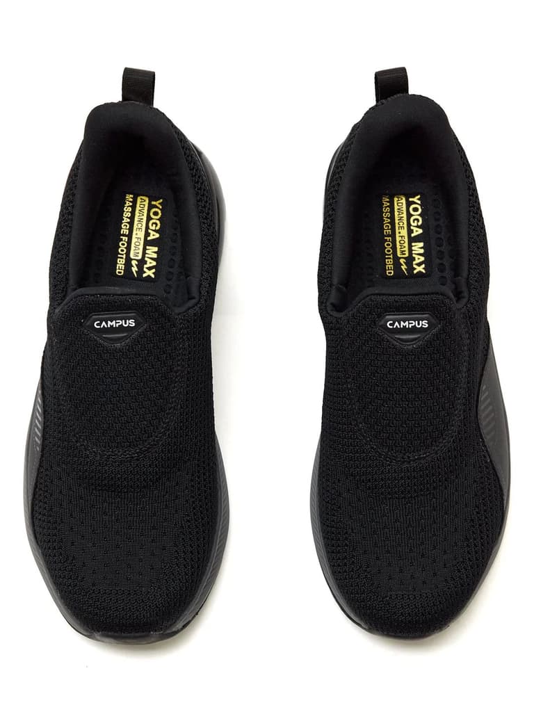 CROWD Black Men's Walking Shoes — photo 4