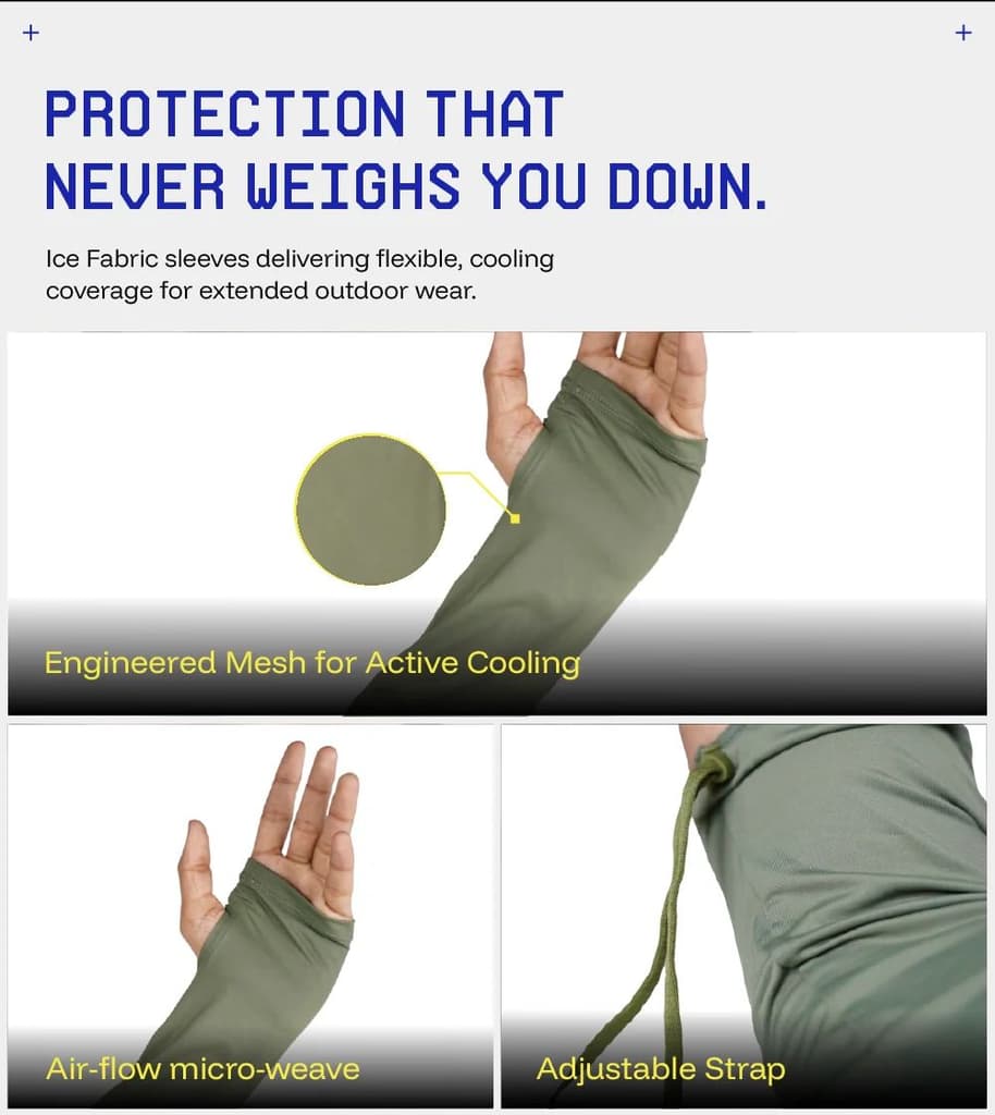 Breathable and relaxed fit sunscreen Arm sleeves 2 — photo 6