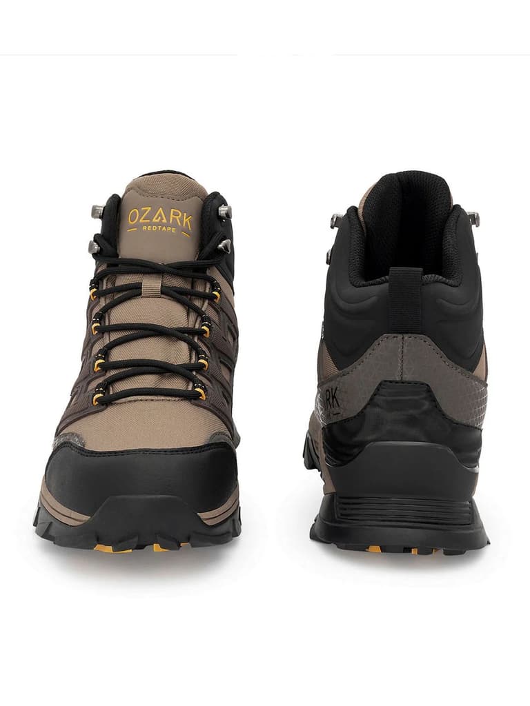 Brown Trekking Shoes for Men | High-Top Outdoor — photo 4