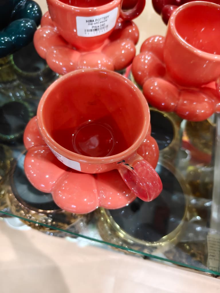 Pink Ceramic Coffee Mug | Handmade | Unique | Decorative