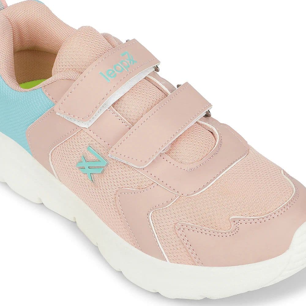 LEAP7X Peach Sports Non Lacing Walking Shoes for Kids PRIMEK-6 by Liberty — photo 5