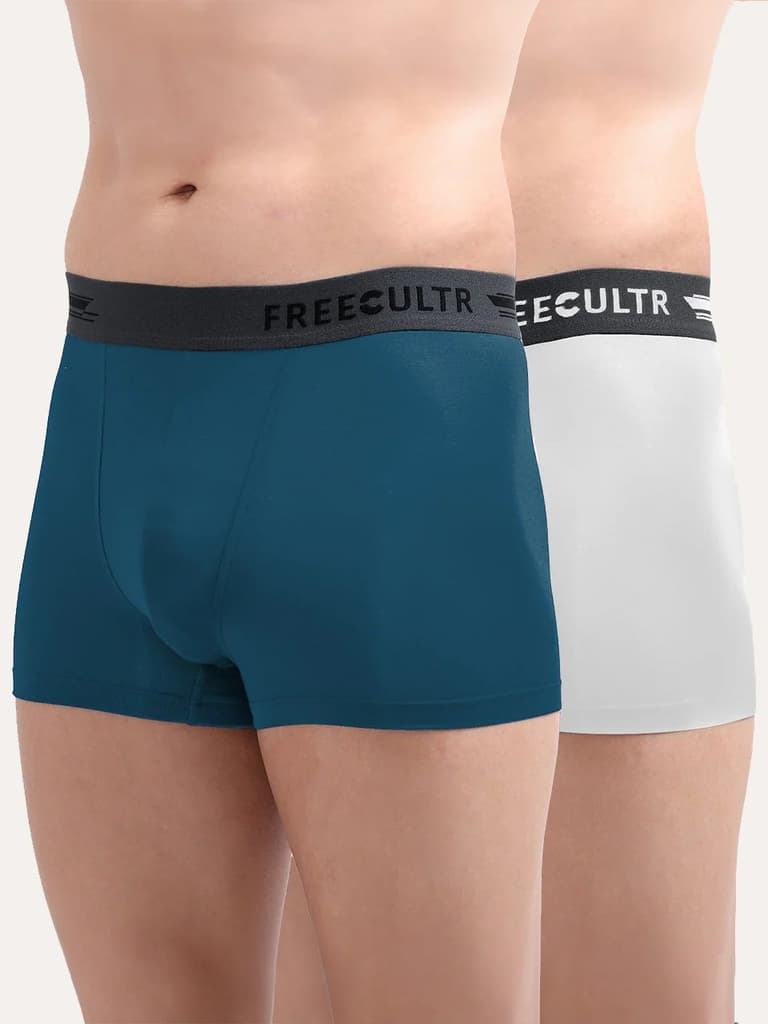 Men's Anti-Bacterial Micro Modal Trunk in Contrast Waistband (Pack of 2) — photo 12