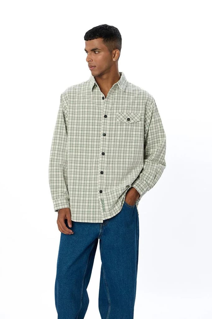 Check Corduroy Shirt 008 // regular fit — photo 9