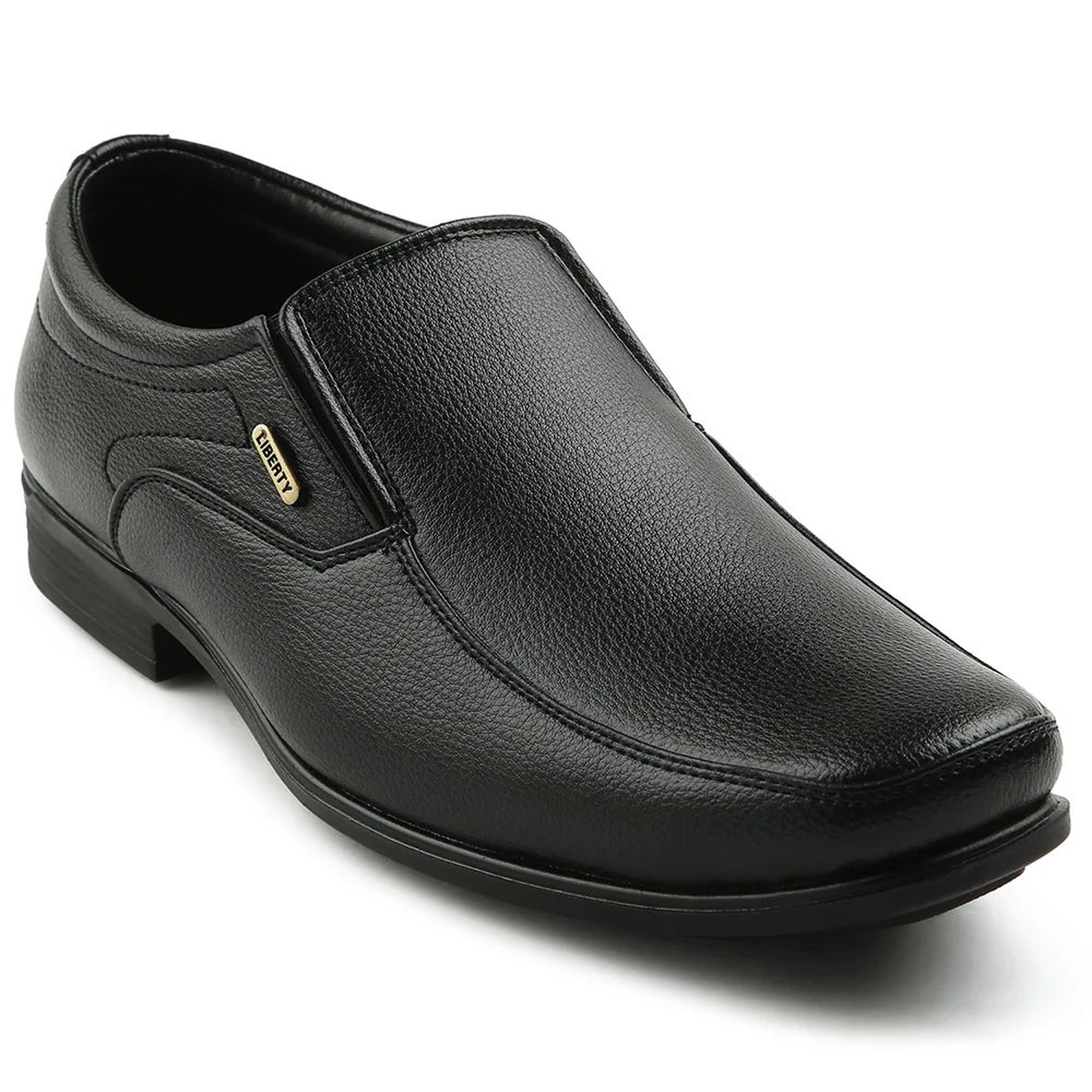 Fortune Black Formal Non Lacing Moccasin For Men H202-02 By Liberty