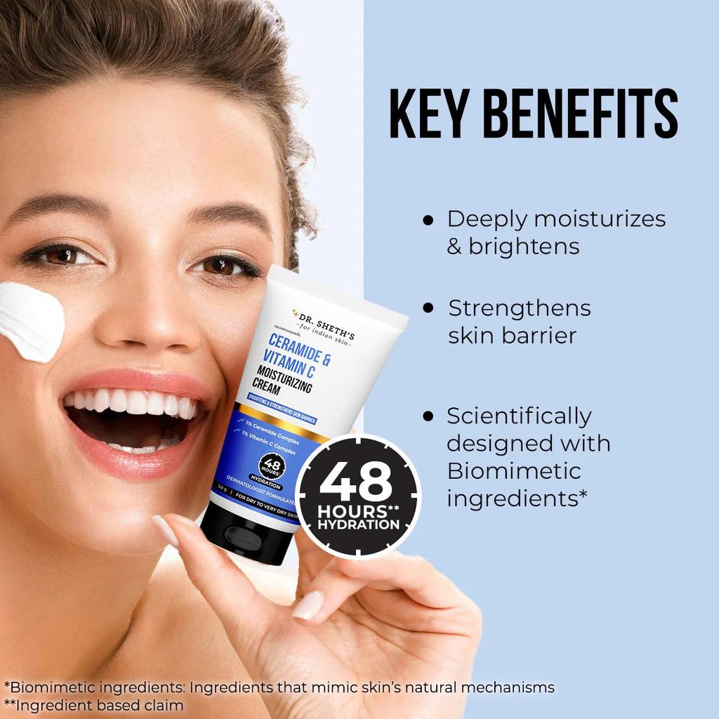 Ceramide & Vitamin C Moisturizing Cream - 50g