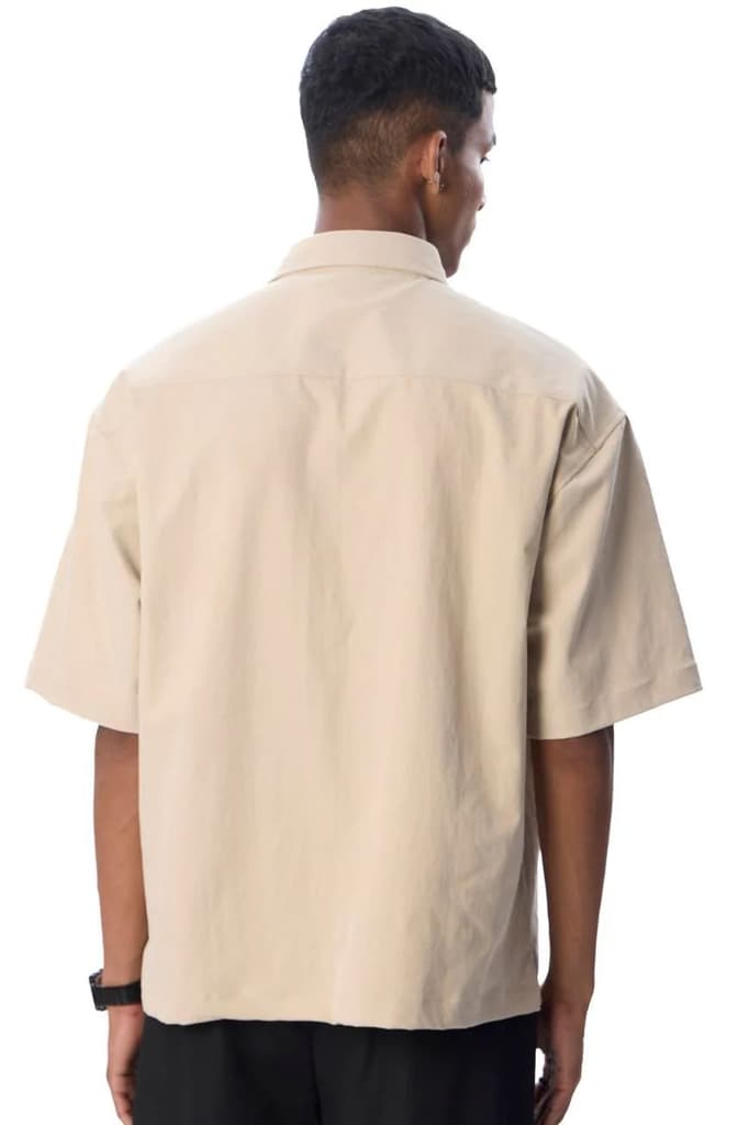 Short Sleeve Polo Shirt // Khaki — photo 5