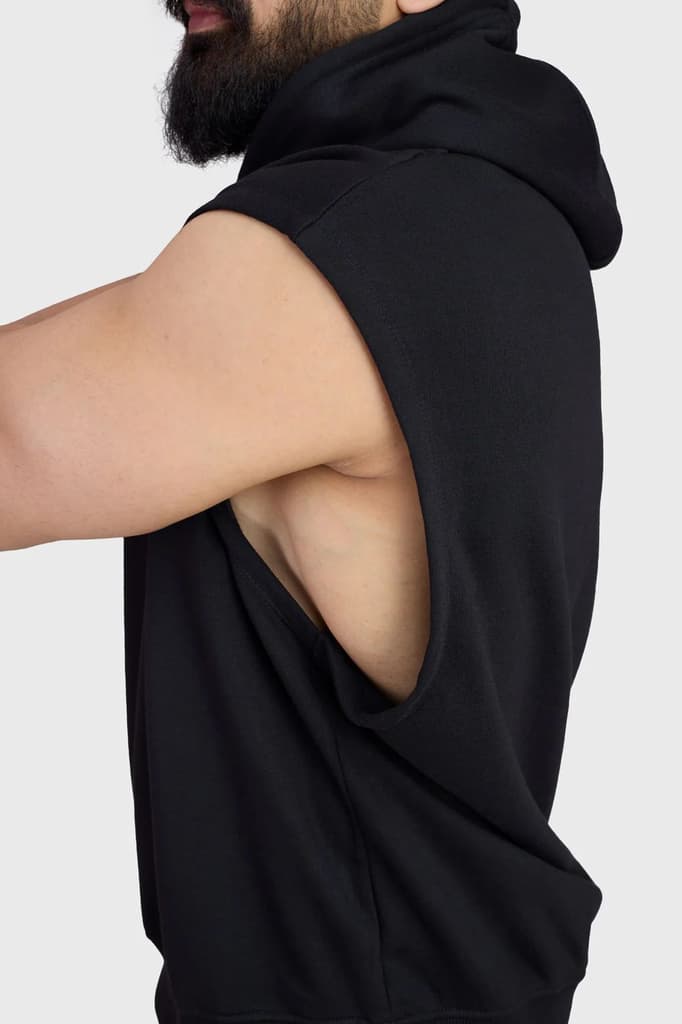Signature Cap Sleeves Hoodie Black — photo 5