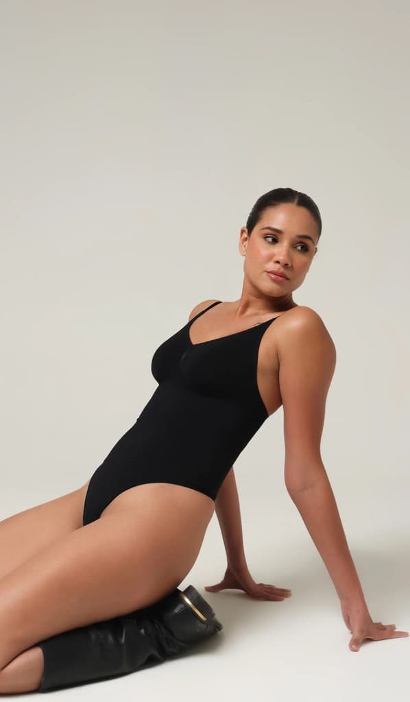 Kiya Black Intense Thong Bodysuit — photo 2