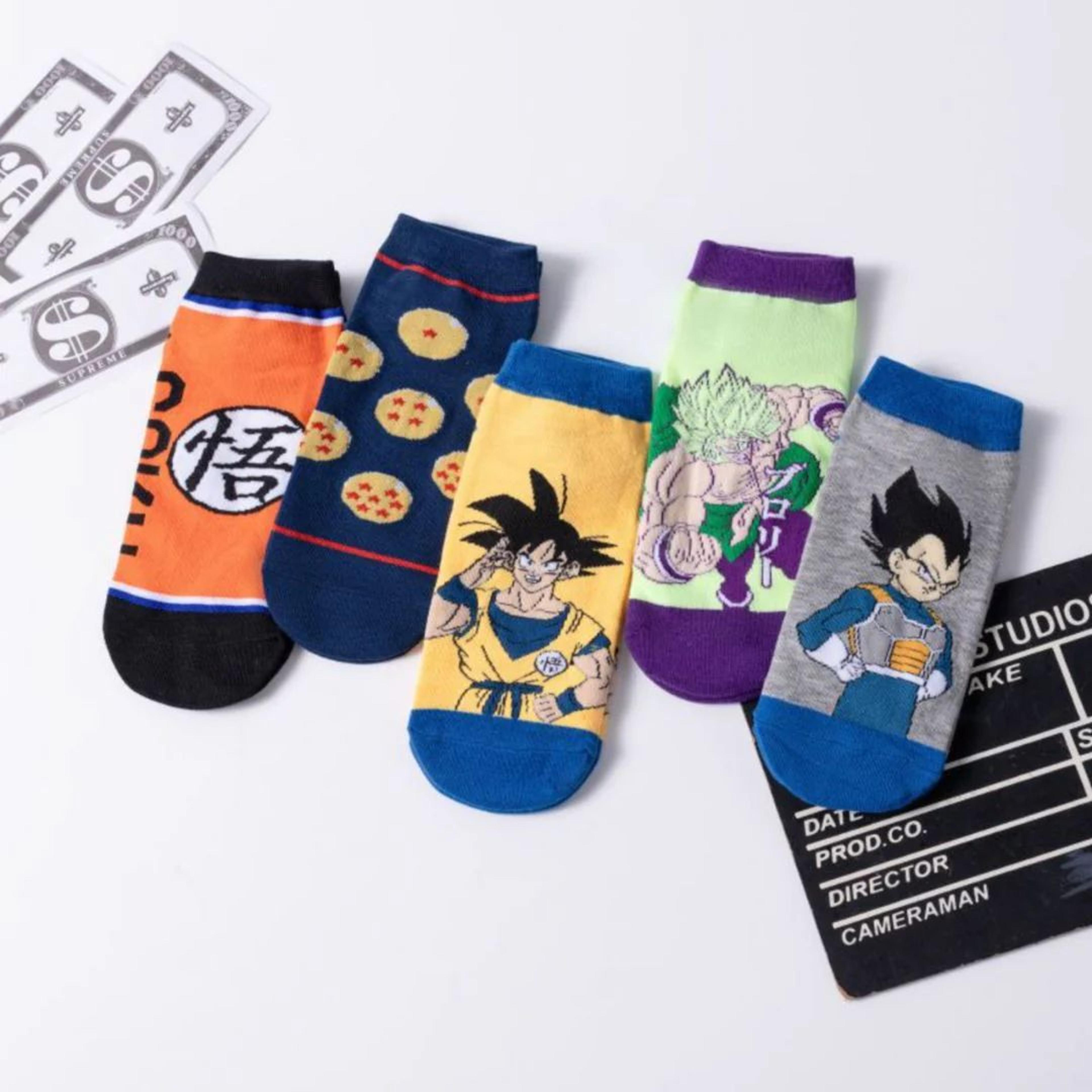 Dragon Ball Z Ankle Socks (Set of 5) | Soxy Anime Gift Set