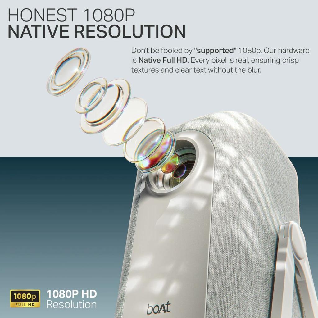 boAt Cinehead M1 | Full HD Smart Projector with Android 12 and Up to 150” Big-Screen Viewing — photo 2