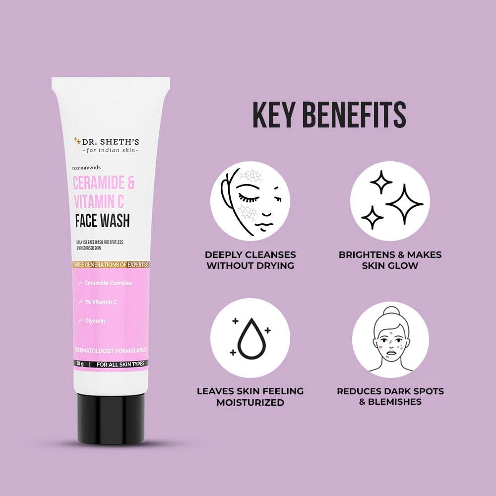 Ceramide & Vitamin C Face Wash -10g