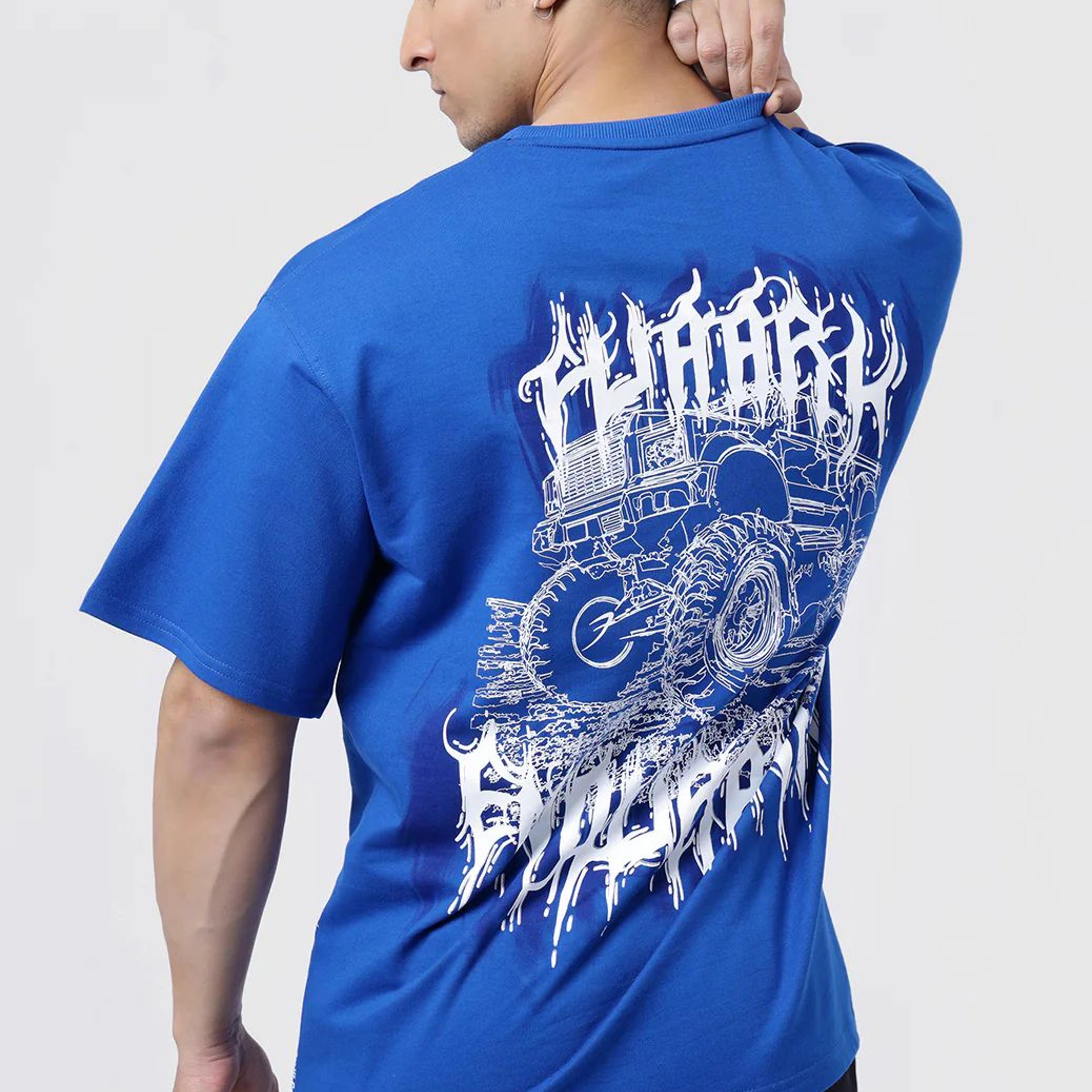 Monster Truck Oversized T-shirt Blue