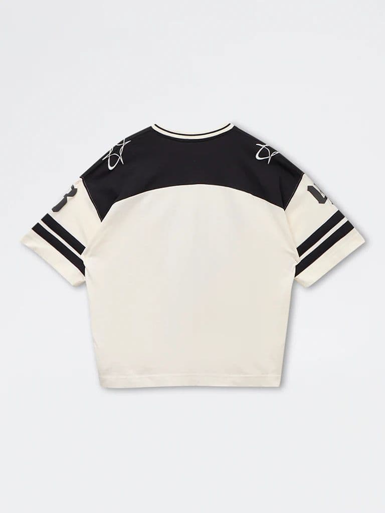 Y&F Kids Boys Black Numerical Printed T-Shirt — photo 2
