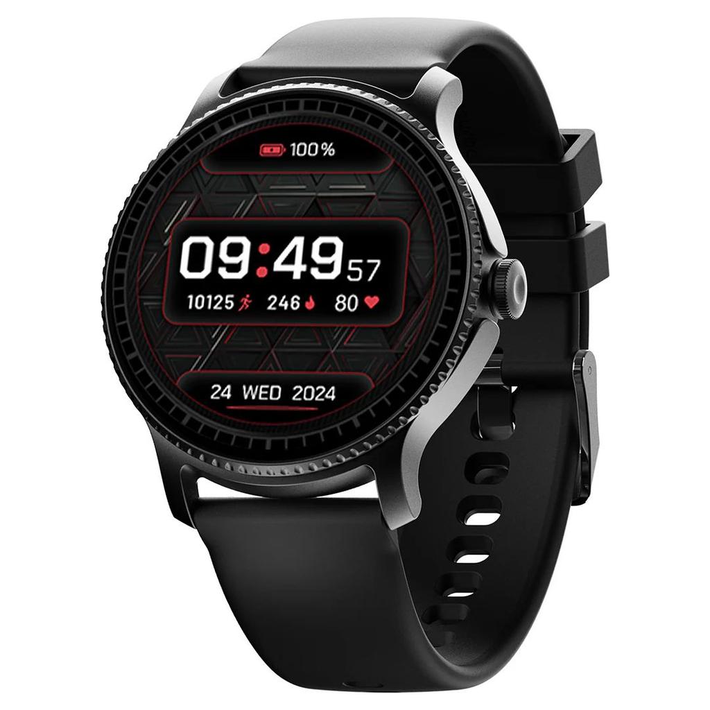 boAt Lunar Discovery | Premium Smartwatch with 1.39" Display, QR Code Hub, 700+ Active Modes, Crest Fitness Challenge — Active Black