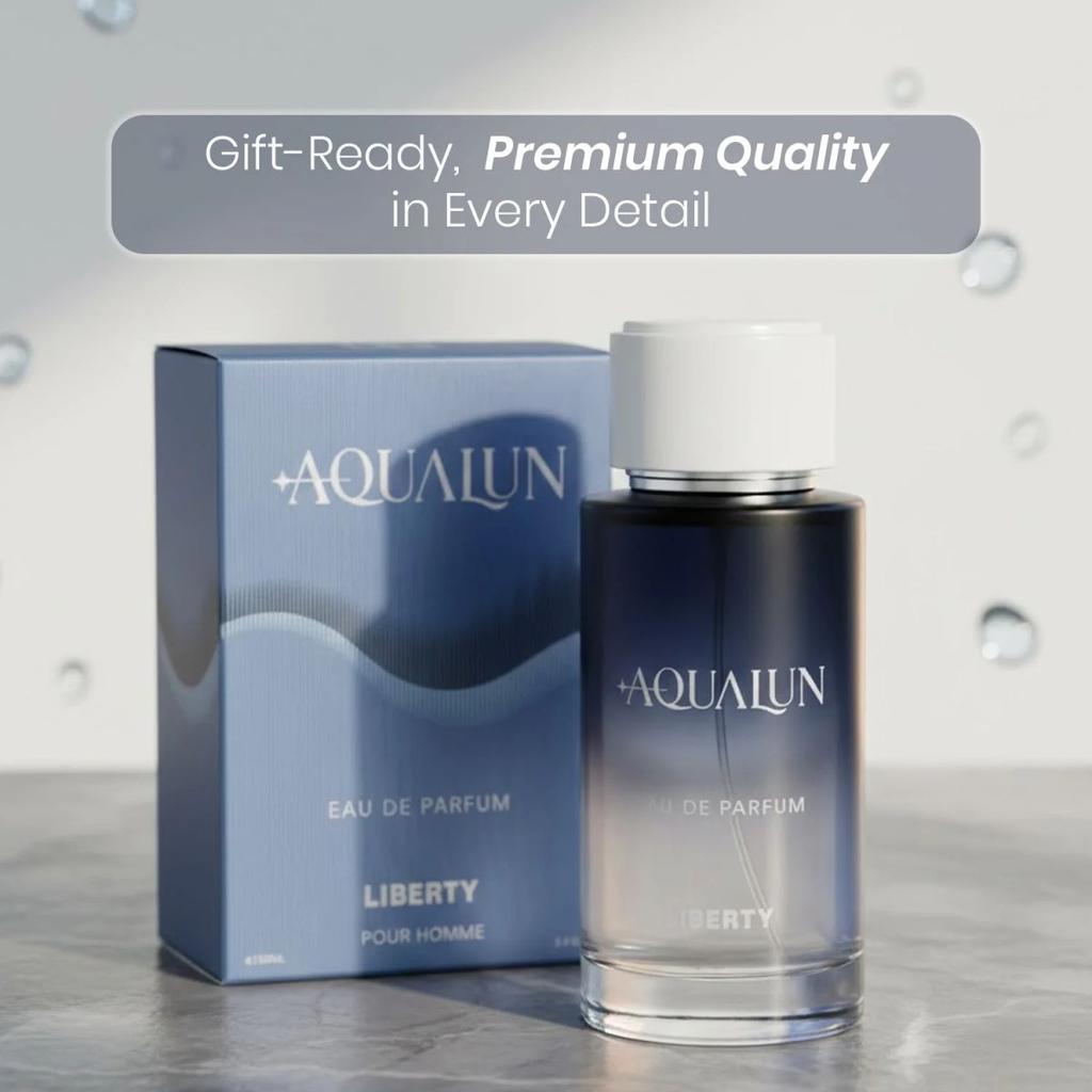 Liberty Luxury Aqualun Perfume For Men (100ml), Eau De Parfum (EDP), Long Lasting Smell — photo 7