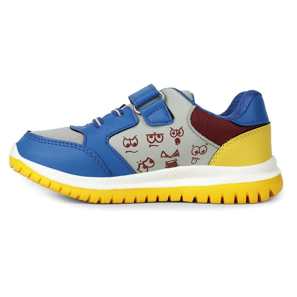 Lucy & Luke Royal Blue Sports Non Lacing Walking Shoes for Kids JAMIE-K5E by Liberty — photo 5