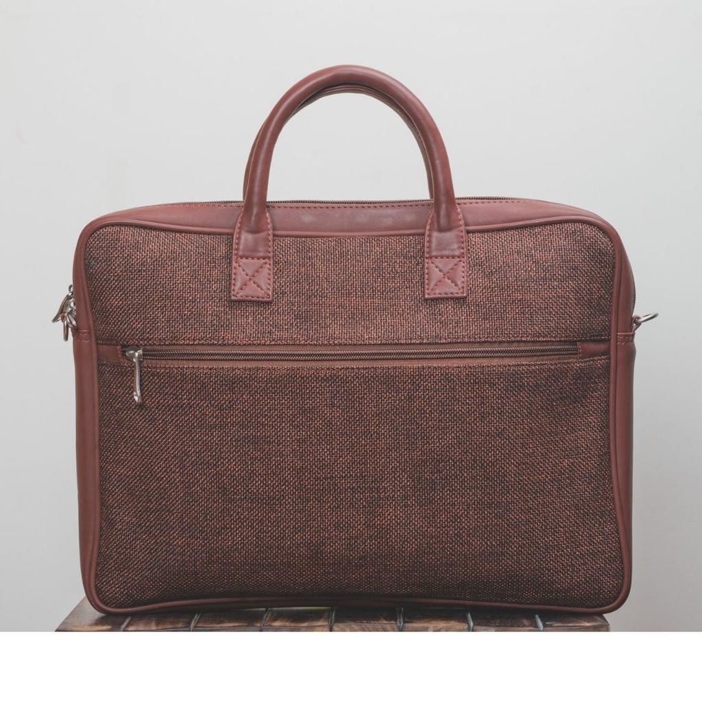 Brown Metal Laptop Bag