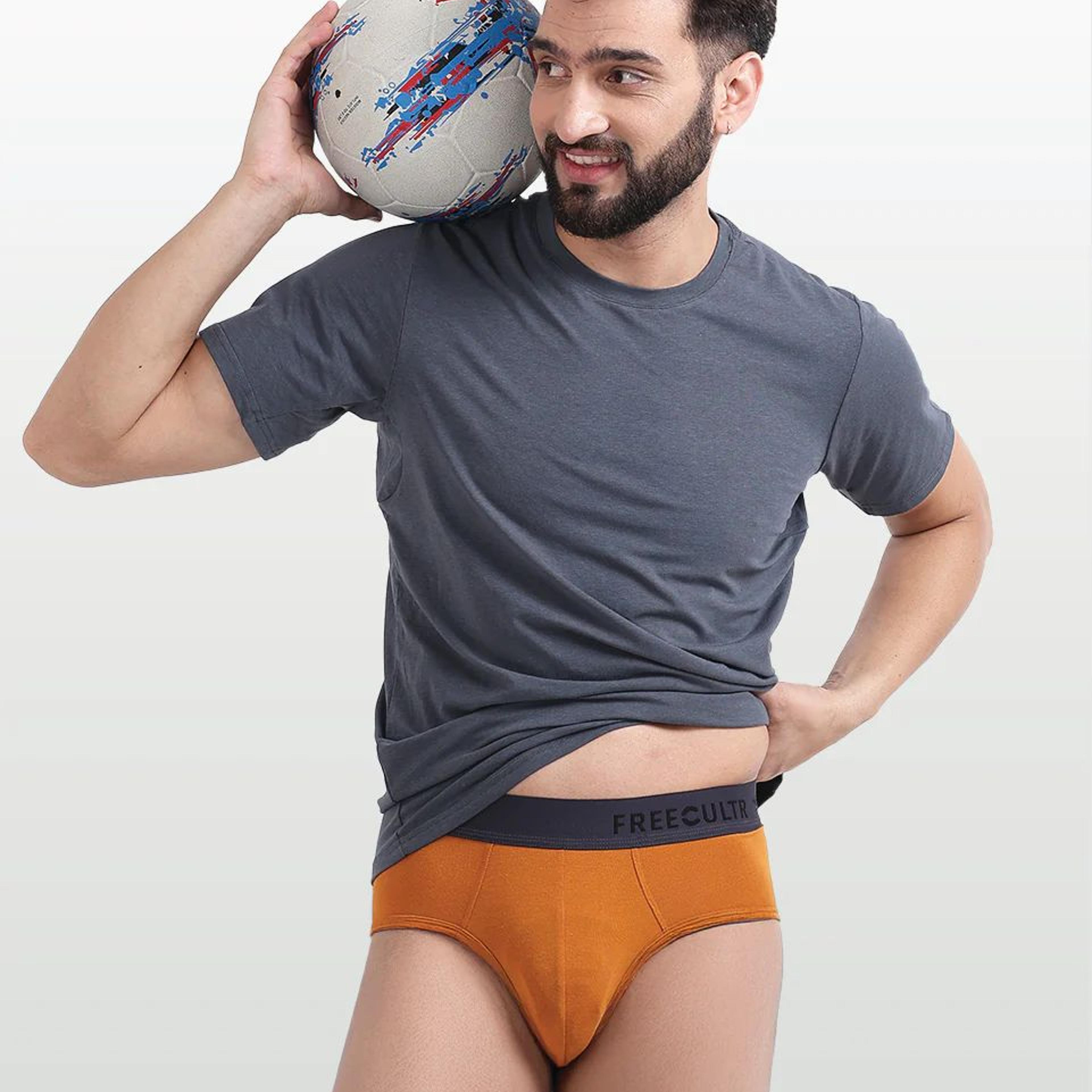 Men's Anti-Bacterial Micro Modal Brief in Contrast Waistband (Pack of 1)