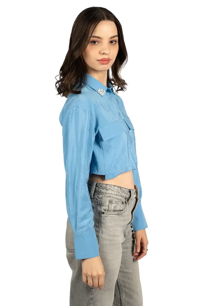 Skyline Boxy Crop Shirt — photo 7