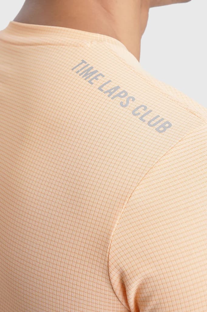 Checks Running T-shirt Peach — photo 4