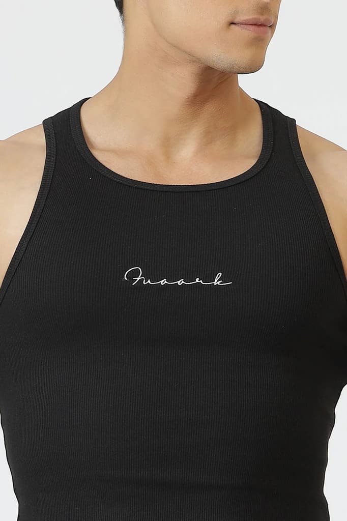 Ribbed Tank Black — photo 4