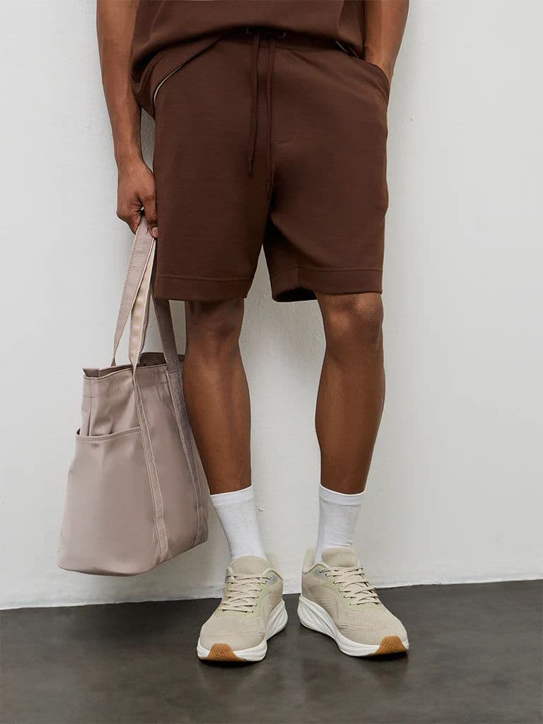 Nuoflexx Brown Relaxed-Fit Mid-Rise Shorts — photo 2