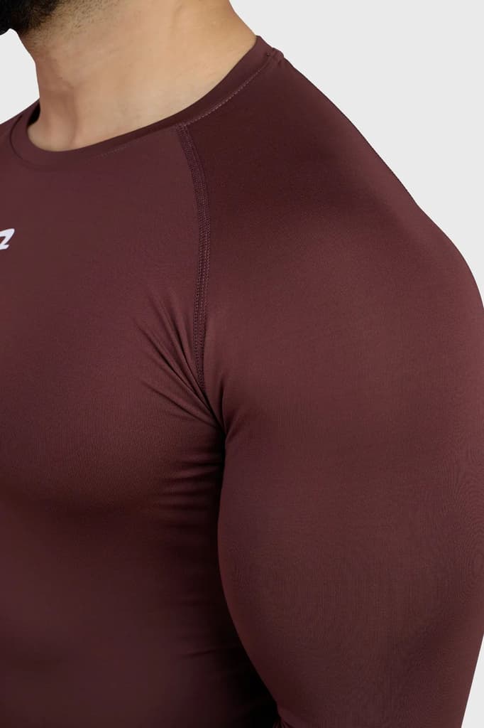 Compression Fullsleeves T-shirt Brown — photo 5